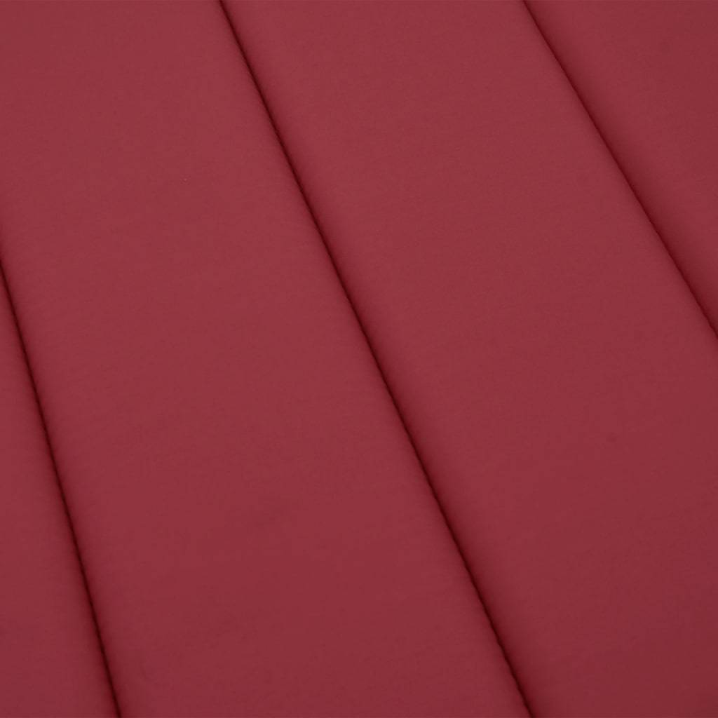 PANGIVO - Coussin de chaise longue tissu oxford rouge bordeaux 200 x 70 x 3 cm - PANGIVO - Image 7