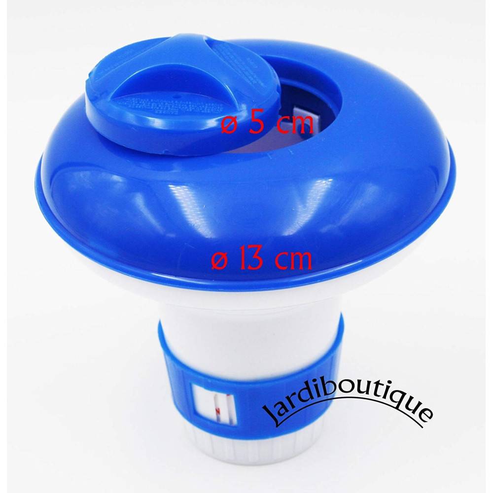 Petit doseur diffuseur de chlore ou brome flottant en plastique pour petite pastille - Imagen 2