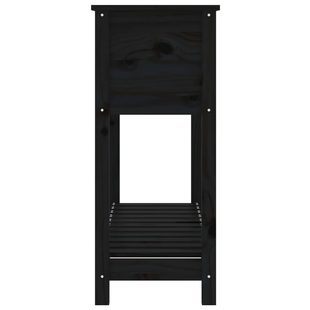 ComfortXL - Carré potager surélevé bois avec étagère de rangement Noir 111,5cm – ComfortXL Outdoor Living - Image 6