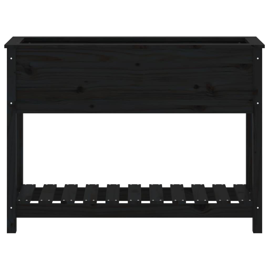 ComfortXL - Carré potager surélevé bois avec étagère de rangement Noir 111,5cm – ComfortXL Outdoor Living - Image 5