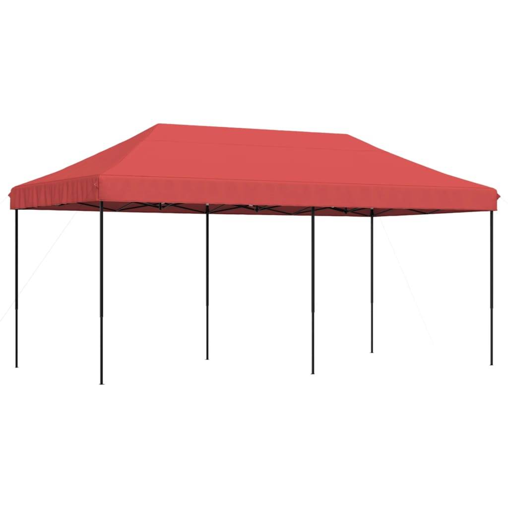 ComfortXL - Tente de réception pliable acier événement plein air pop-up 580x292 Rouge - ComfortXL Outdoor Living - Image 2