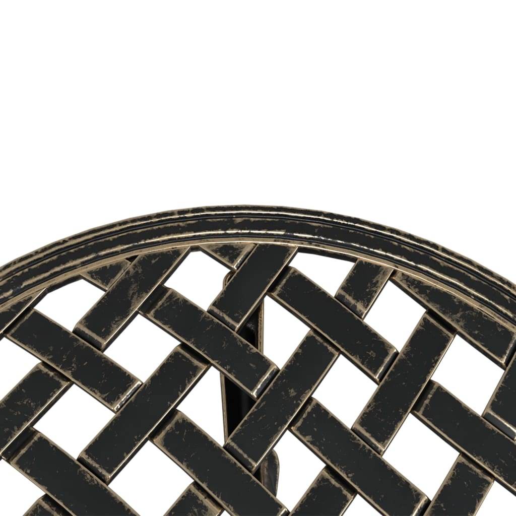 Table de jardin aluminium coulé bronze Ø48 x 53 cm - PANGIVO - Image 8