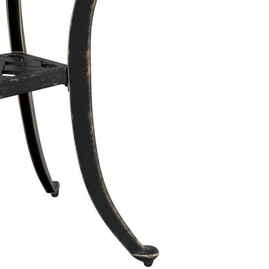 Table de jardin aluminium coulé bronze Ø48 x 53 cm - PANGIVO - Image 9