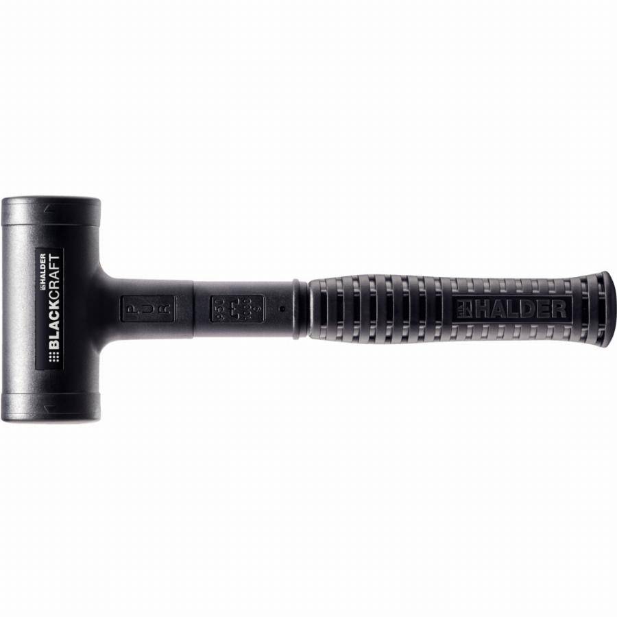 Maillet BLACKCRAFT, avec manche en tube d'acier incassable, habillé de PUR et ergonomique, poignée antidérapante - D=40 mm - 3379.040