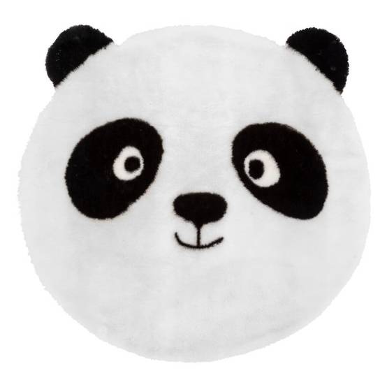 Tapis rond D100 noir et blanc Panda Atmosphera - Image 1