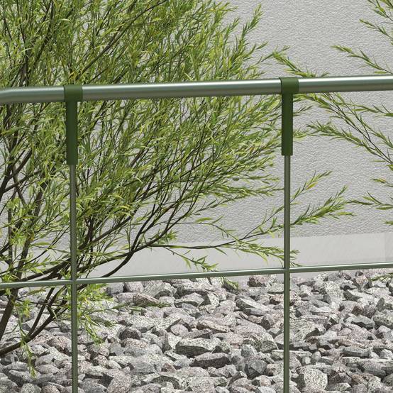 ComfortXL - Lot de 4 treillis acier plantes grimpantes pour jardin potager support 40x90cm vert - ComfortXL Outdoor Living - Image 10