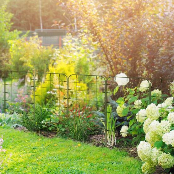 ComfortXL - Lot de 4 treillis acier plantes grimpantes pour jardin potager support 40x90cm vert - ComfortXL Outdoor Living - Image 3