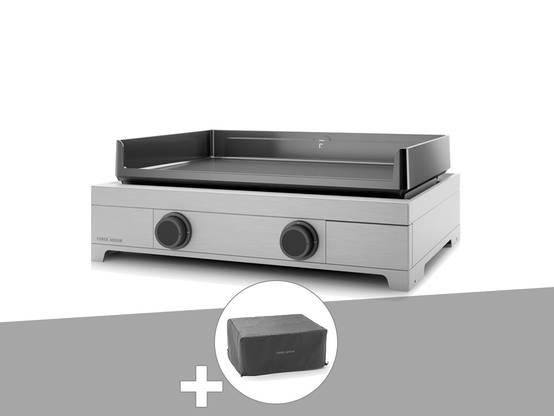 Forge Adour - Plancha gaz Modern 60 inox avec housse - Forge Adour