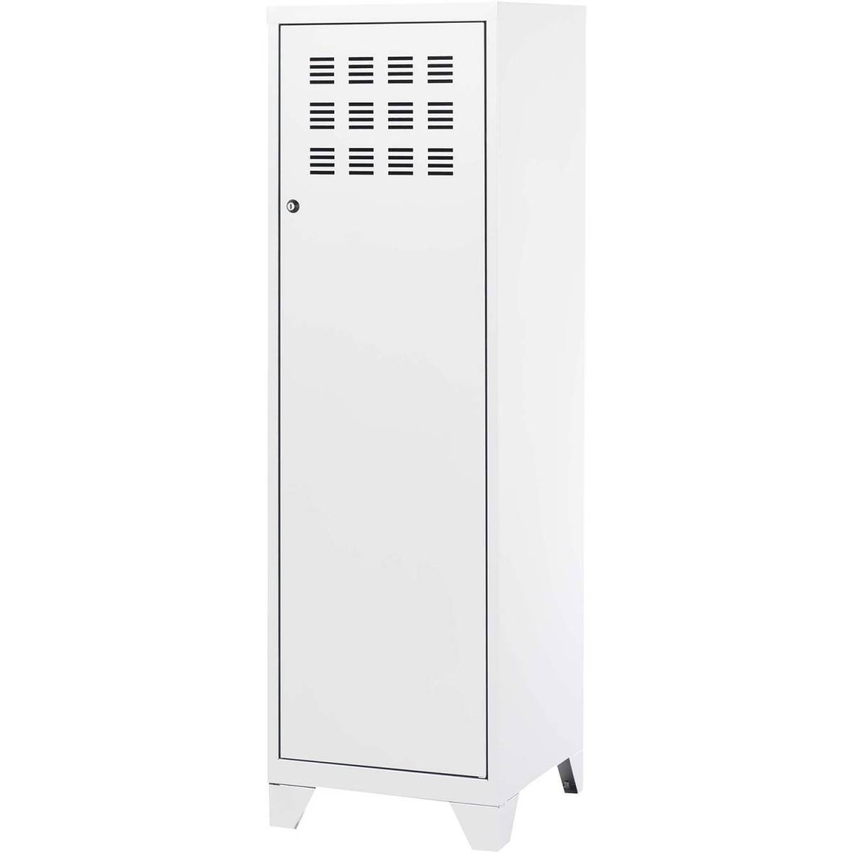 Pierre Henry - Armoire de rangement métal 1 porte Blanc mat - Imagen 1