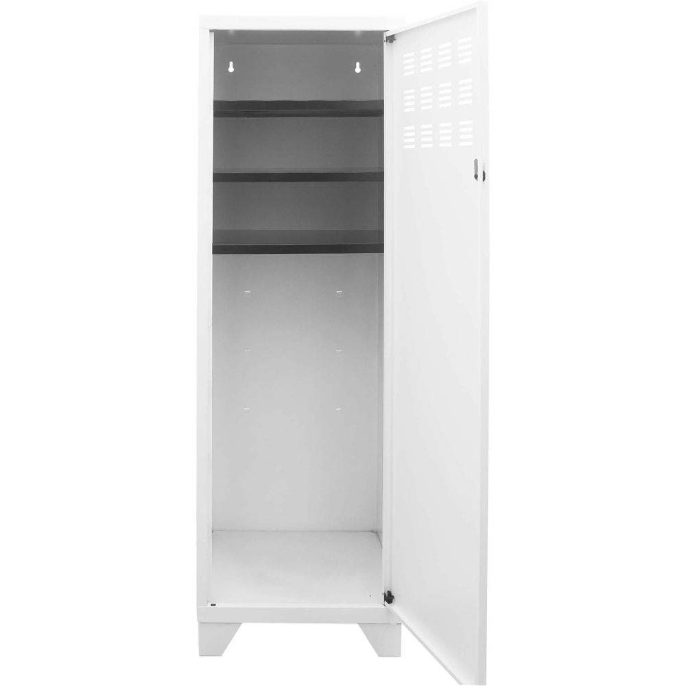 Pierre Henry - Armoire de rangement métal 1 porte Blanc mat - Imagen 4