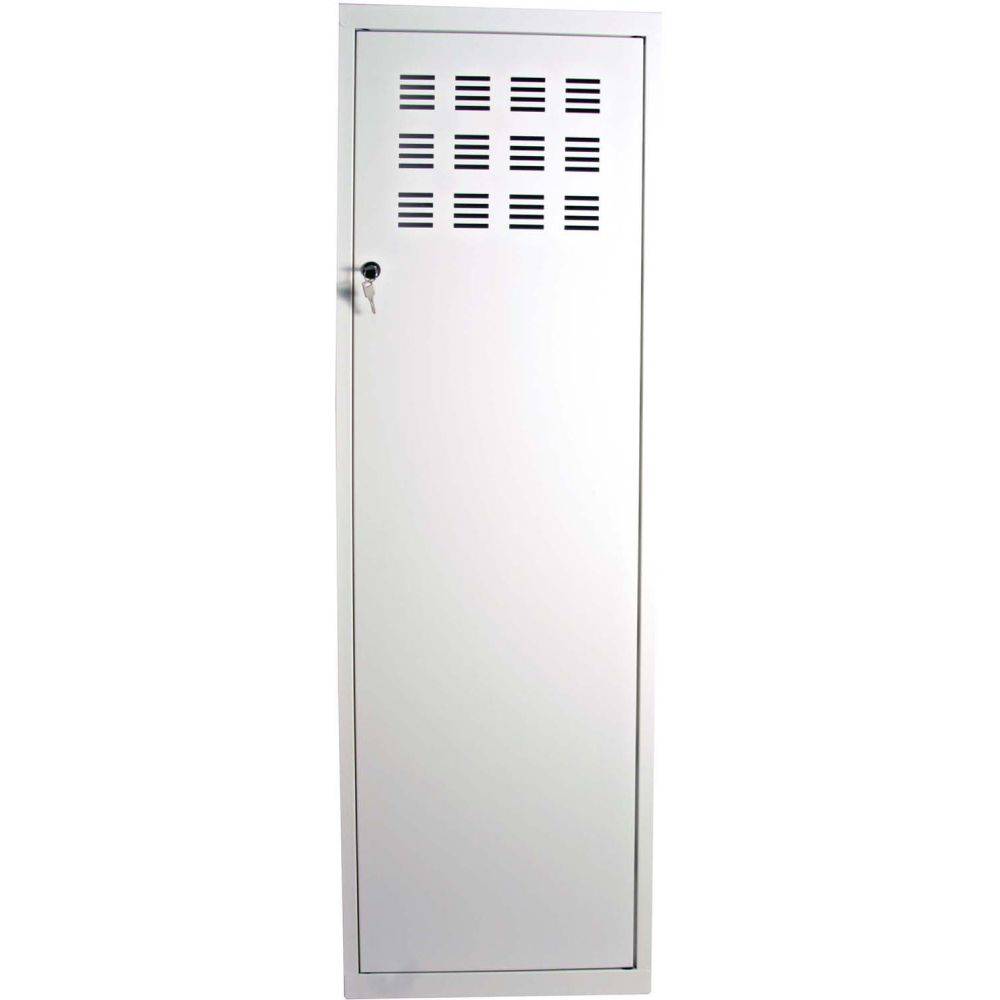 Pierre Henry - Armoire de rangement métal 1 porte Blanc mat - Imagen 2