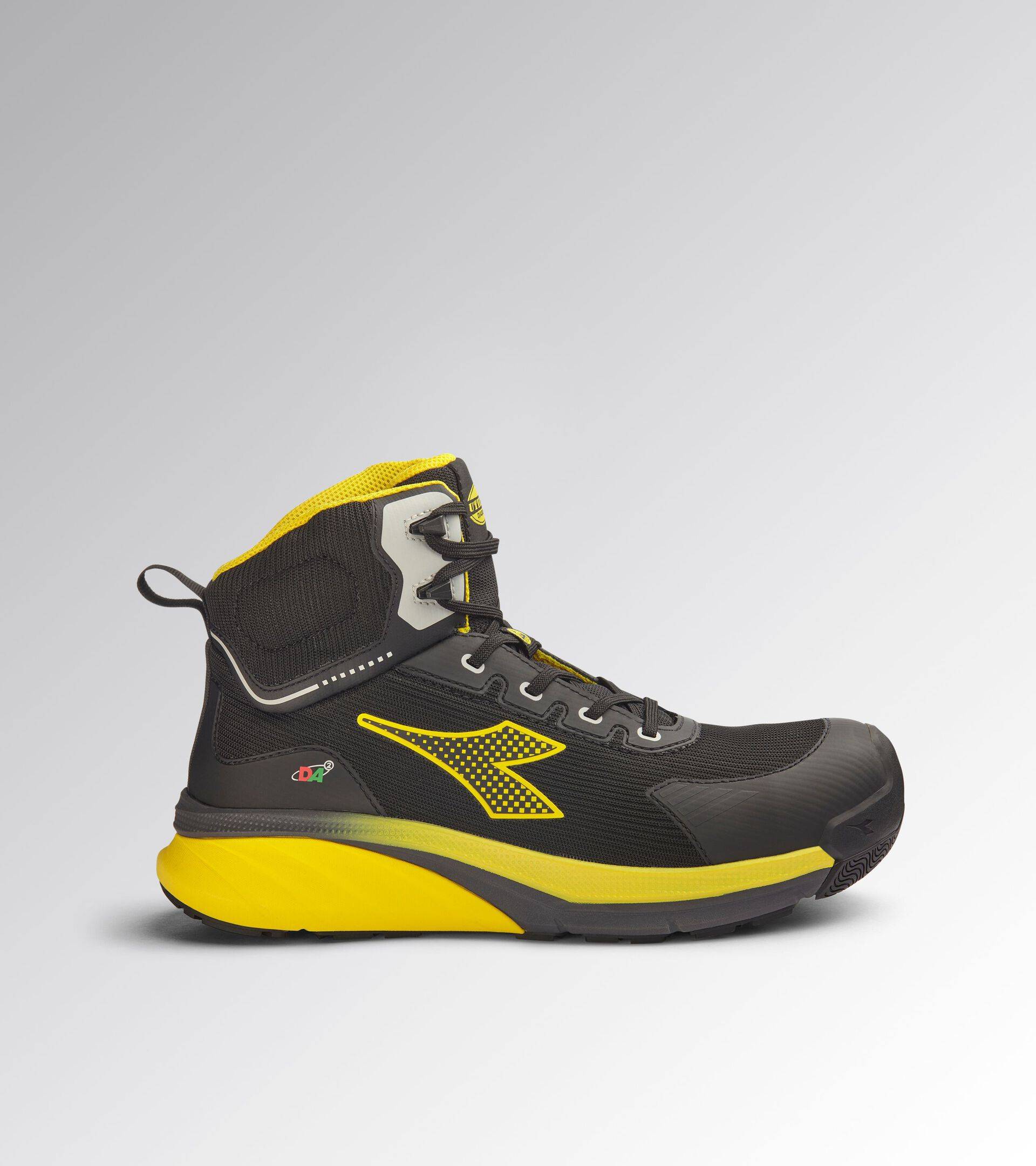 Chaussure de sécurité haute VORTEX DA2 MID S3S SC SR HRO ESD, Noir/Jaune chromé T.42 - DIADORA - 701.182041-C0401-42 - Image 1