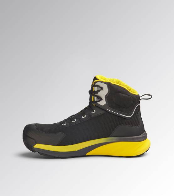 Chaussure de sécurité haute VORTEX DA2 MID S3S SC SR HRO ESD, Noir/Jaune chromé T.42 - DIADORA - 701.182041-C0401-42 - Image 2