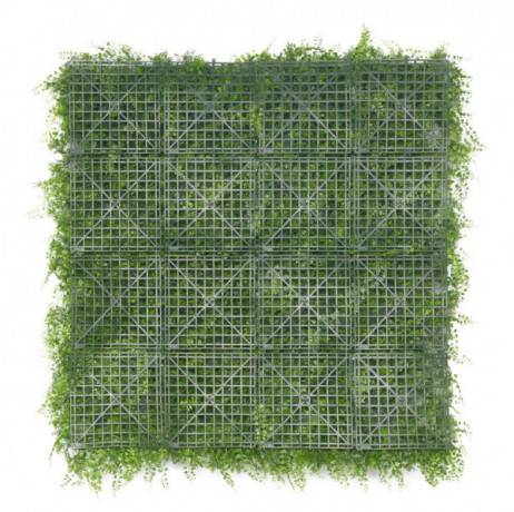 James Grass - France Green - Mur végétal feuillage artificiel hémisphère 1m x 1m, Long 9 m - Imagen 2