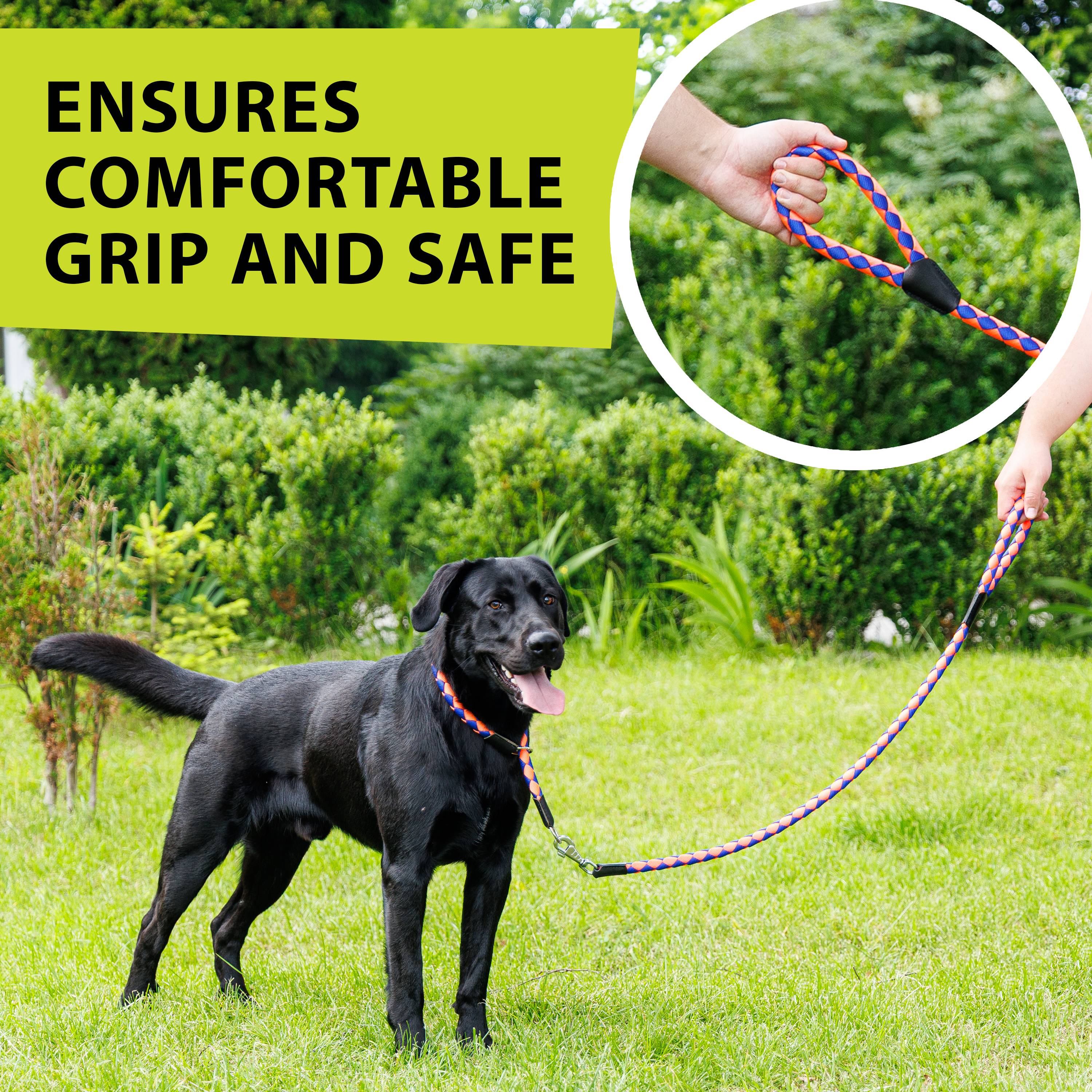 Ferplast - Laisse pour Chiens en Nylon Tressé TWIST MATIC G12/110 avec Mousqueton Magnétique Automatique - Imagen 5