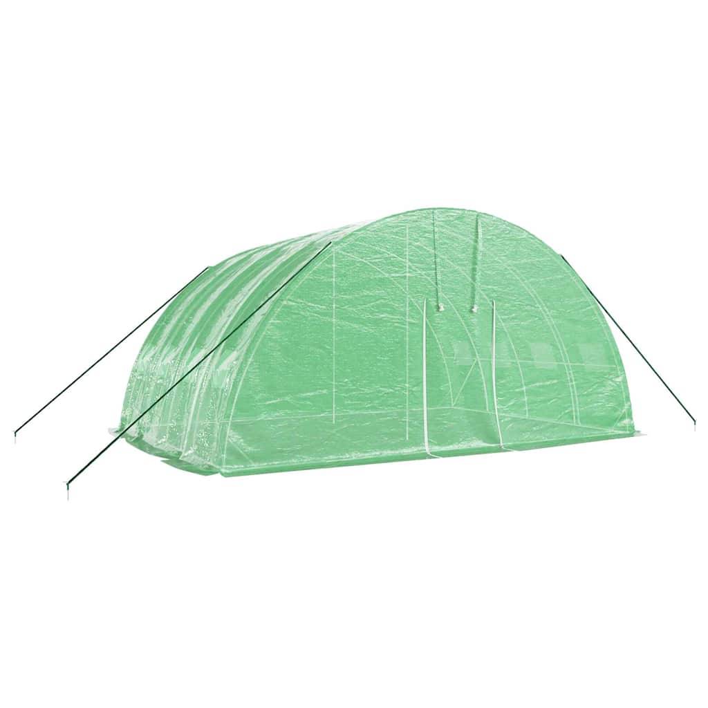 ComfortXL - Serre de Jardin Tunnel Acier Galvanisé PE Culture Plantes 24m² 6x4m Vert - ComfortXL Outdoor Living - Image 3