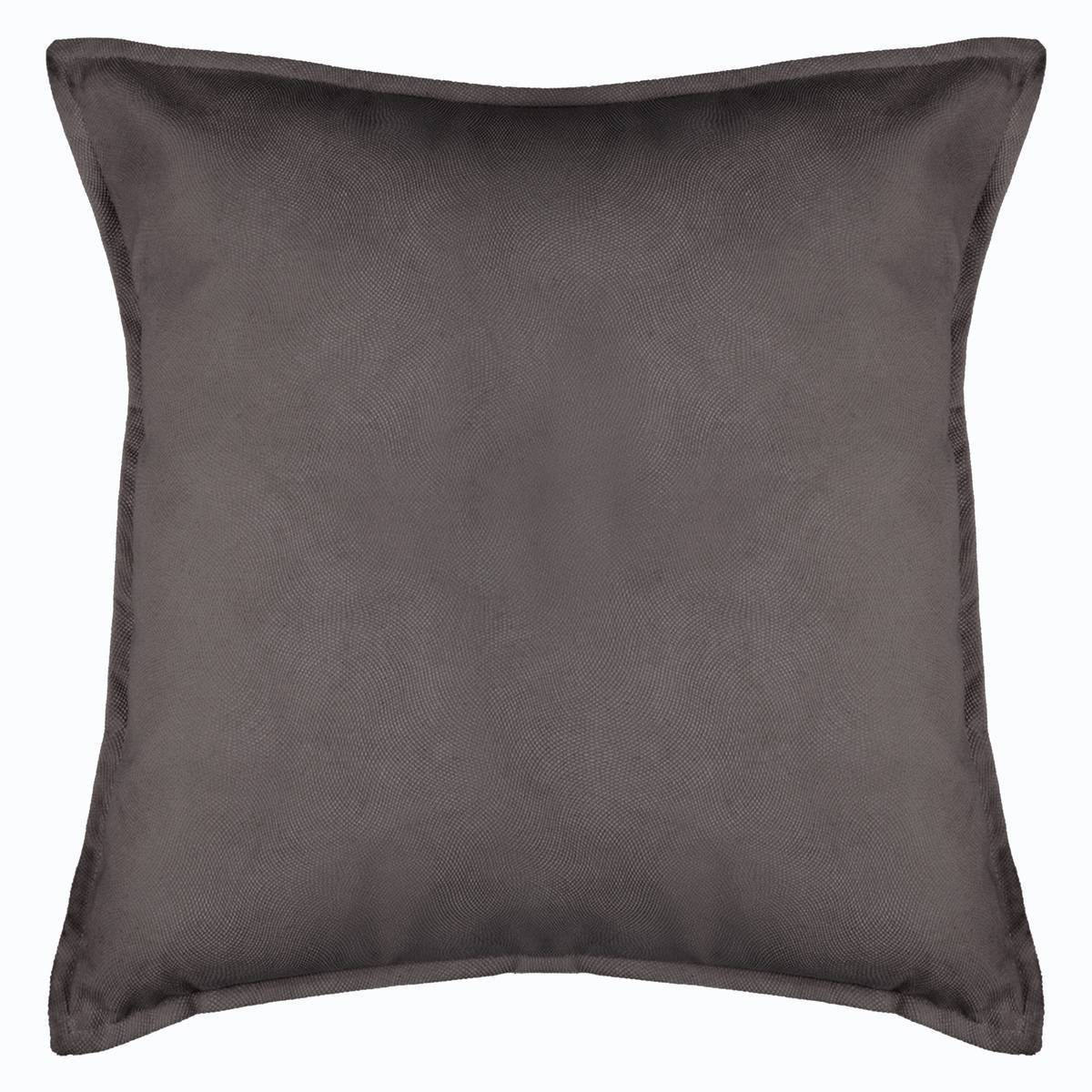 Atmosphera - Coussin "LILOU" coton gris ardoise 55x55cm - Atmosphera Créateur d'intérieur - Imagen 2