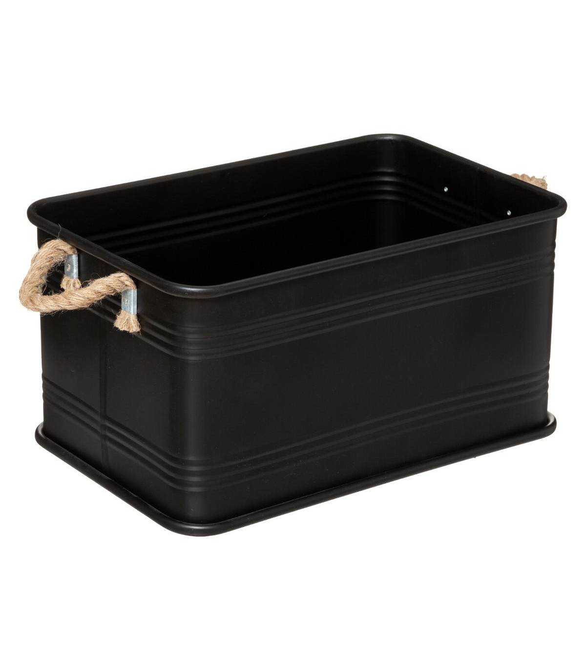 Lot de 3 malles métal noir plateau bois Atmosphera - Imagen 9