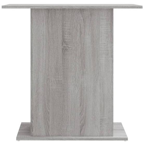 Support Aquarium Bois Ingénierie avec Étagères de Rangement Sonoma Gris - ComfortXL Outdoor Living - Image 4