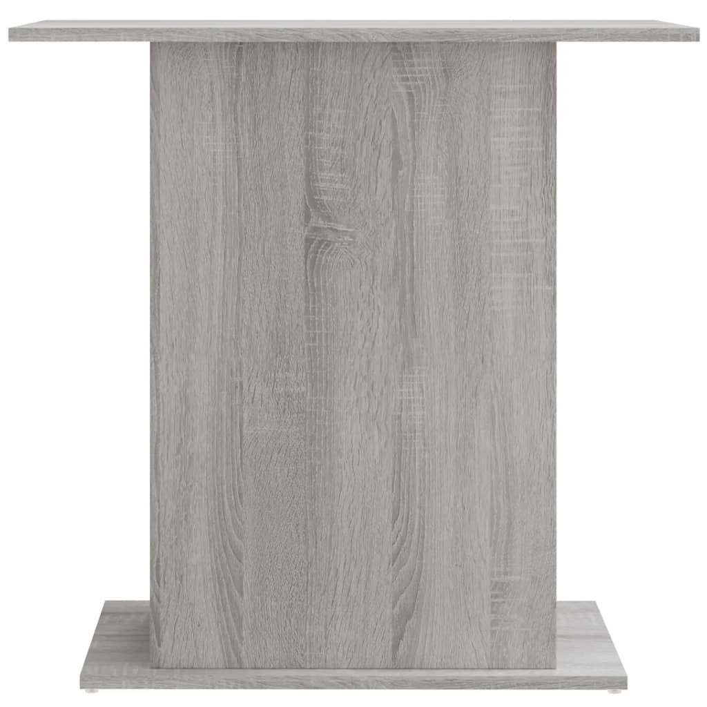 Support Aquarium Bois Ingénierie avec Étagères de Rangement Sonoma Gris - ComfortXL Outdoor Living - Image 4