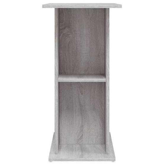 Support Aquarium Bois Ingénierie avec Étagères de Rangement Sonoma Gris - ComfortXL Outdoor Living - Image 5