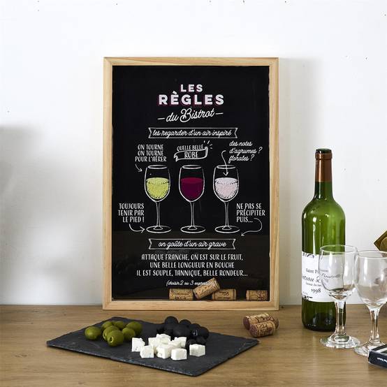 Cook Concept - Cadre Collecteur de Bouchon "Bistrot" 46cm Noir - Image 4
