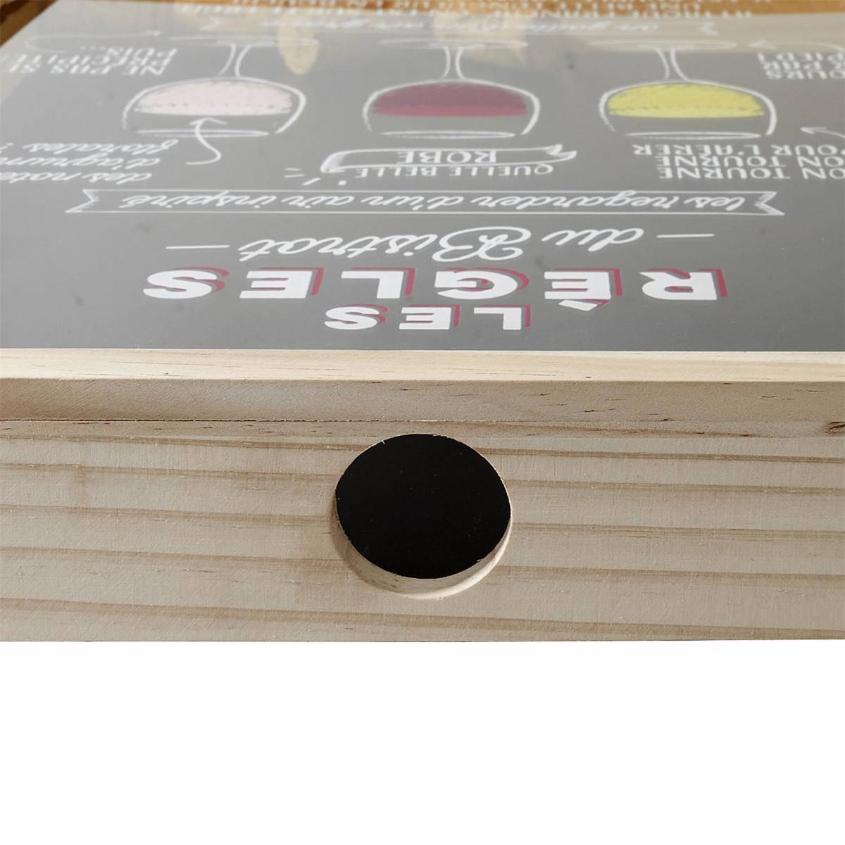 Cook Concept - Cadre Collecteur de Bouchon "Bistrot" 46cm Noir - Image 3