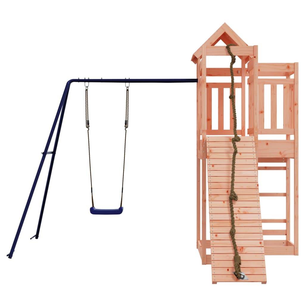 Helloshop26 - Aire de jeux d'extérieur balançoires toboggan portiques robuste jeux jardin 291 x 282 x 238 cm bois massif de douglas - Imagen 3