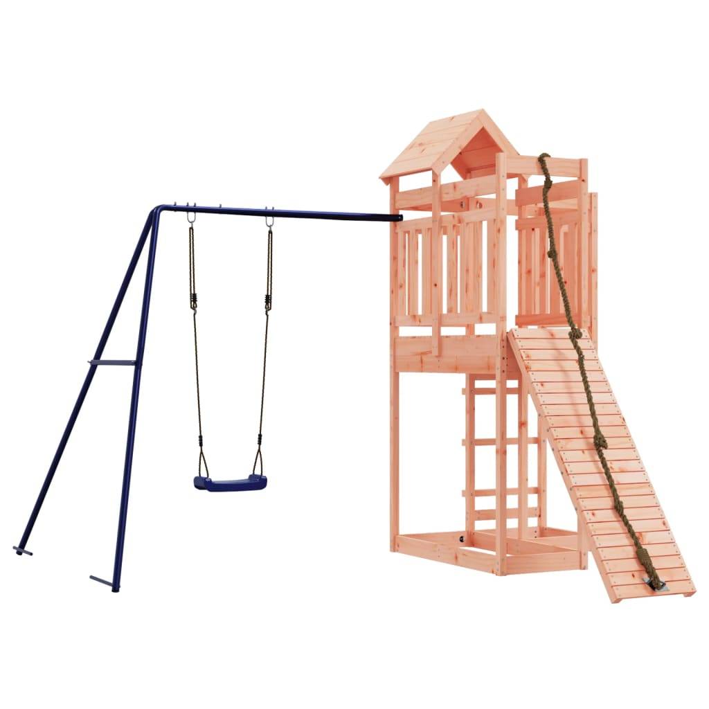 Helloshop26 - Aire de jeux d'extérieur balançoires toboggan portiques robuste jeux jardin 291 x 282 x 238 cm bois massif de douglas - Imagen 1