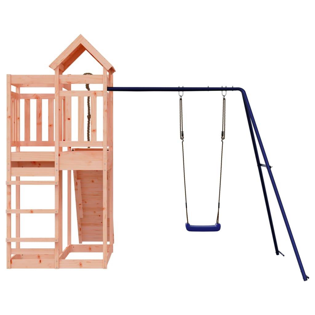 Helloshop26 - Aire de jeux d'extérieur balançoires toboggan portiques robuste jeux jardin 291 x 282 x 238 cm bois massif de douglas - Imagen 4