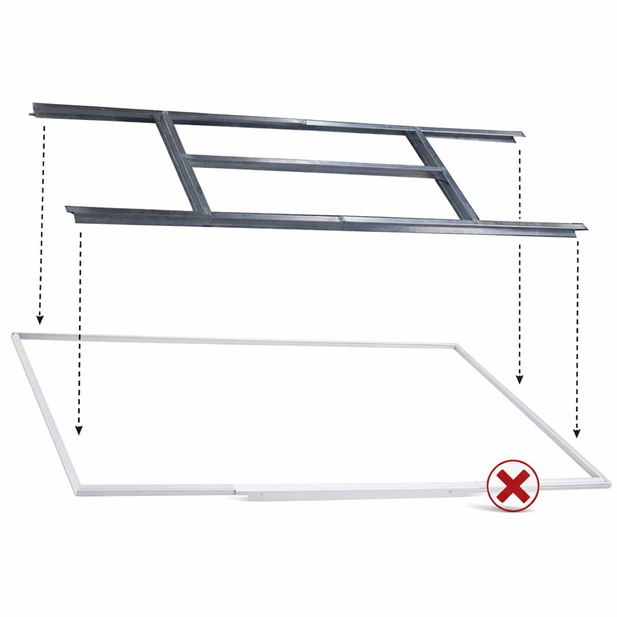 Trigano Jardin - Kit plancher pour abri de jardin avec bûcher Trigano de 6 m²