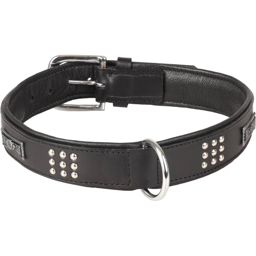 Collier Cuir SEDONA noir taille XXL 51-60 cm pour chien. - Imagen 3