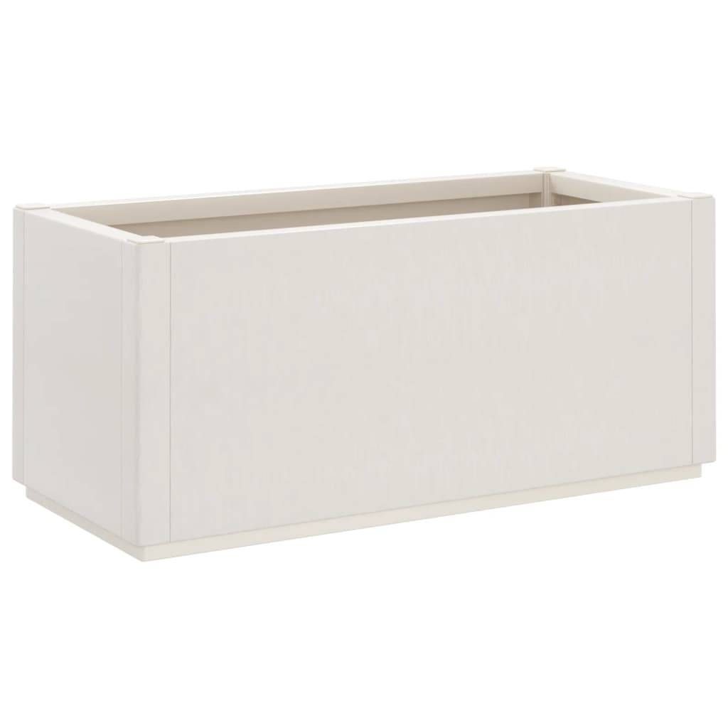 ComfortXL - Jardinière rectangulaire en polypropylène pour extérieur 80L 80 cm Blanc – ComfortXL Outdoor Living - Image 2