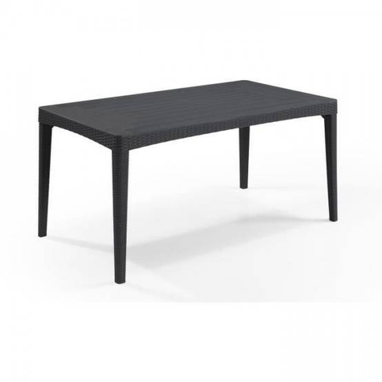 Table de jardin - rectangulaire - gris graphite - en résine - 6 personnes - Girona - Allibert by KETER - Image 1