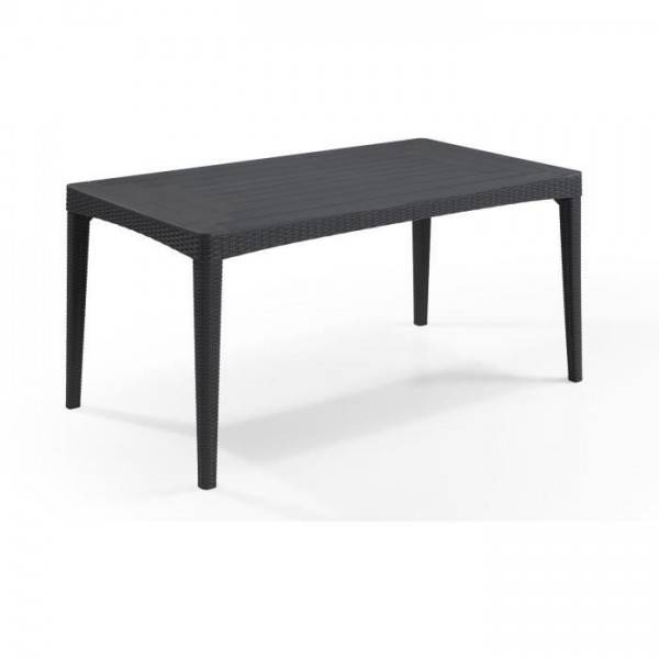 Table de jardin - rectangulaire - gris graphite - en résine - 6 personnes - Girona - Allibert by KETER - Image 1