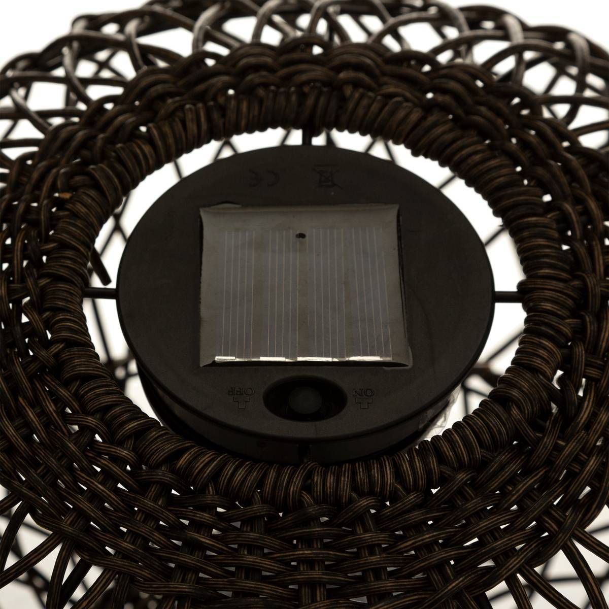 Atmosphera - Lampe solaire "Boule" noir D31cm - Atmosphera Créateur d'intérieur - Imagen 4