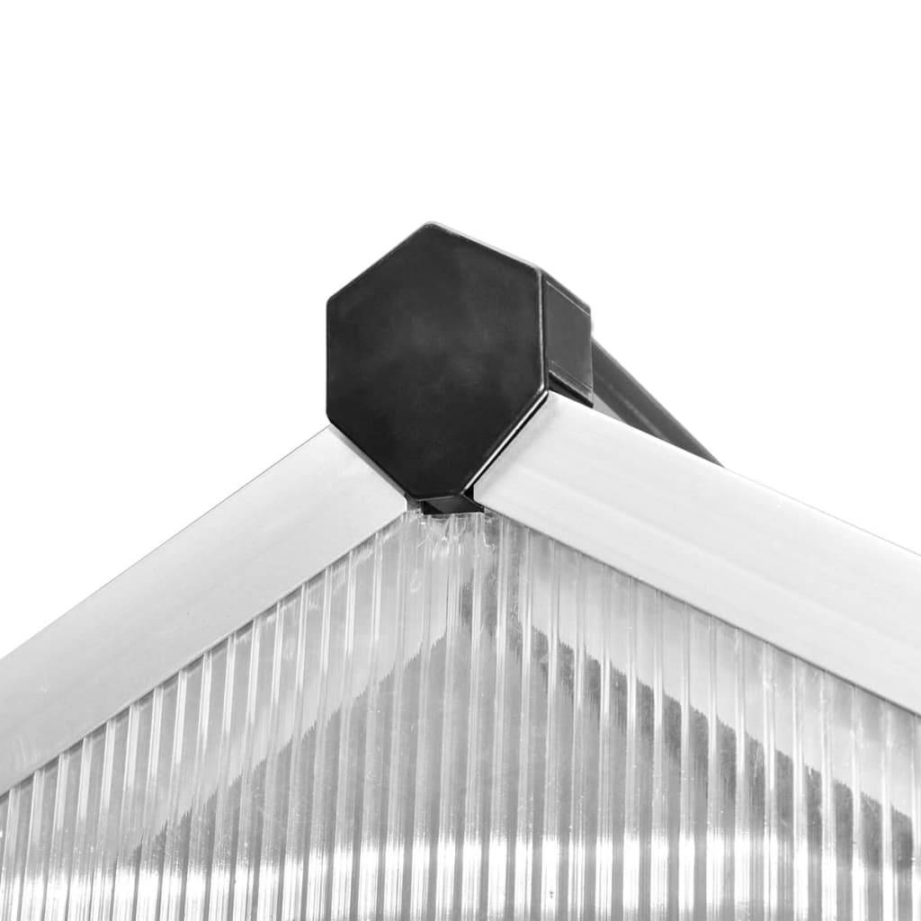 ComfortXL - Serre Jardin Aluminium Polycarbonate Protection Plantes 3,46m² Transparente - ComfortXL Outdoor Living - Image 5