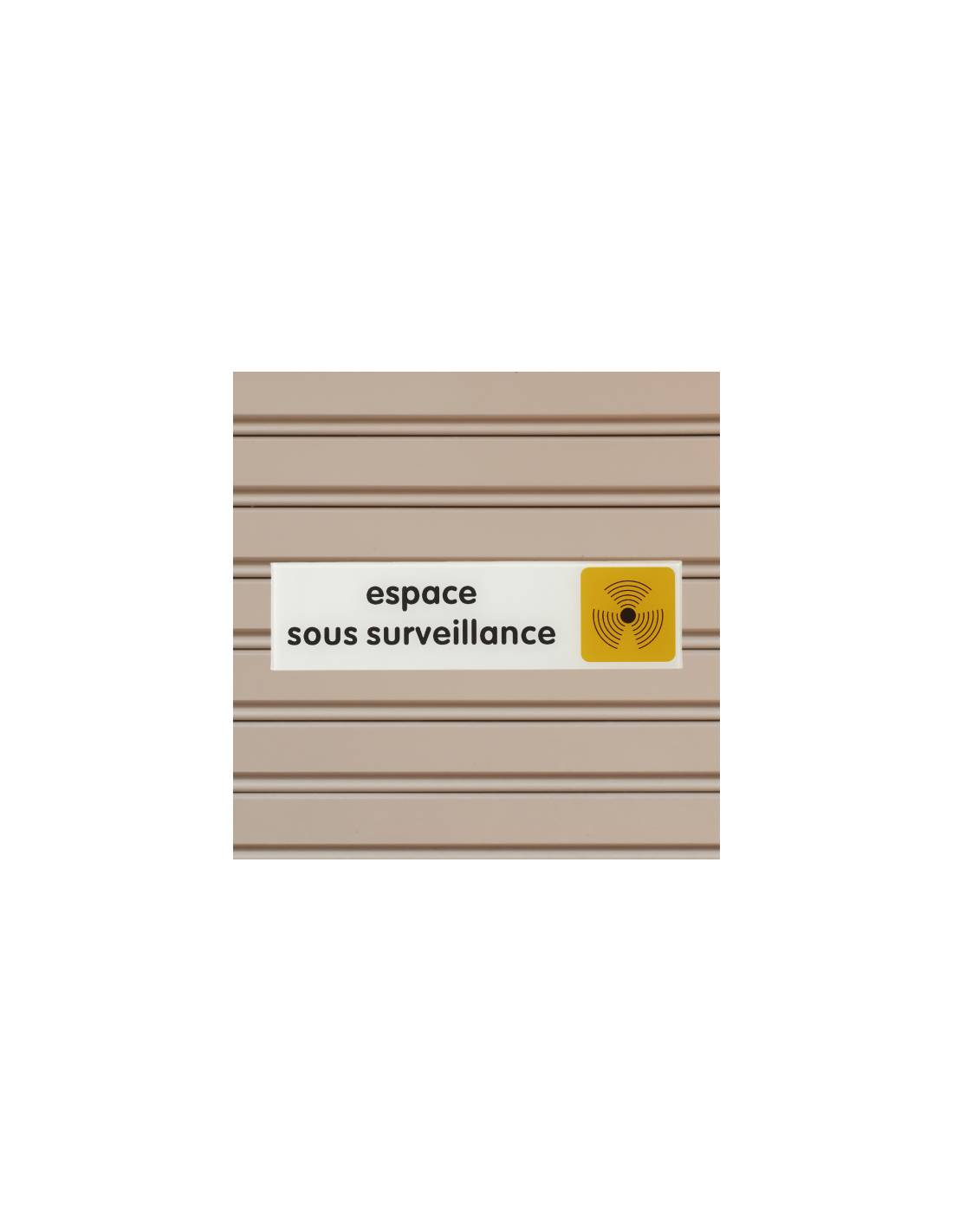Plaque de signalisation Espace sous surveillance, plexiglass adhésif, 170x45mm - THIRARD - Image 6