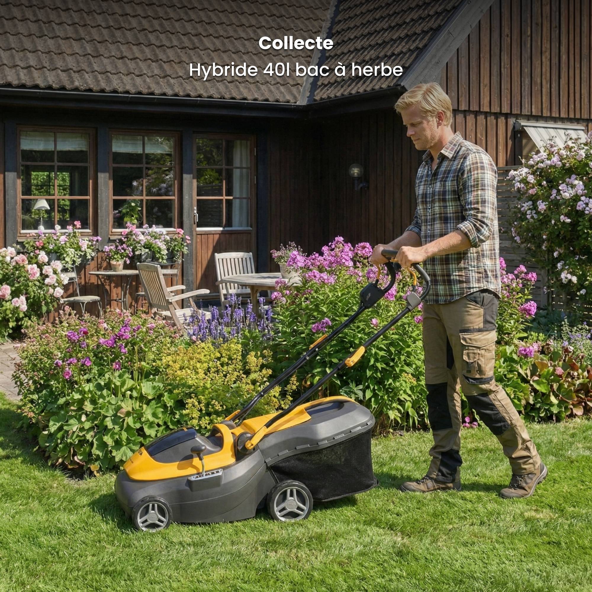 Stiga - Tondeuse Collector 140e Kit, panier 40L, 2 batteries 20V (4Ah), max. 350m² - STIGA - Image 4