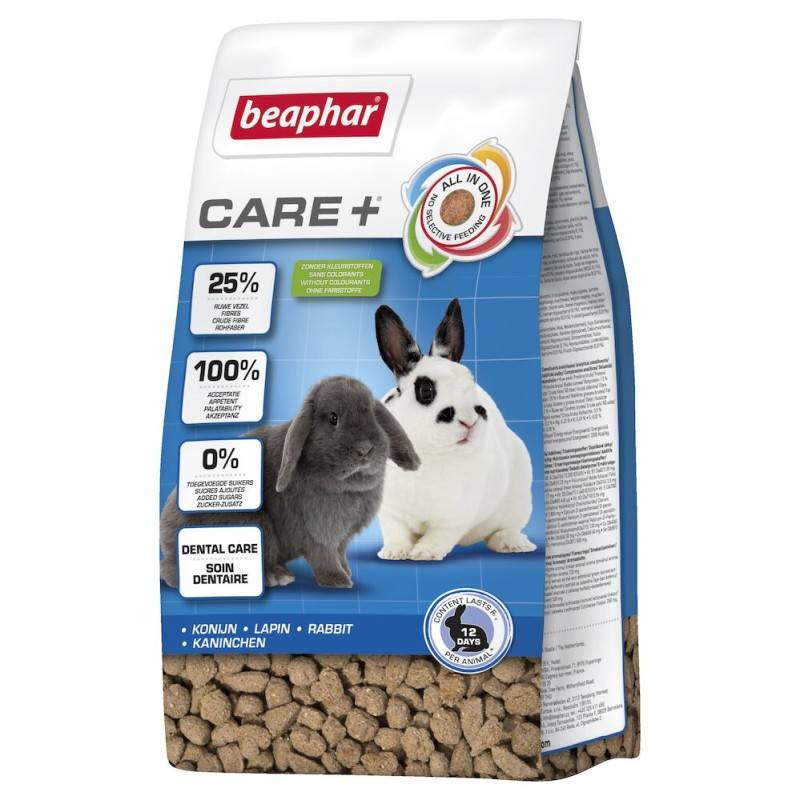 Aliment lapin - Care + - Beaphar 1.5 kg - Image 1
