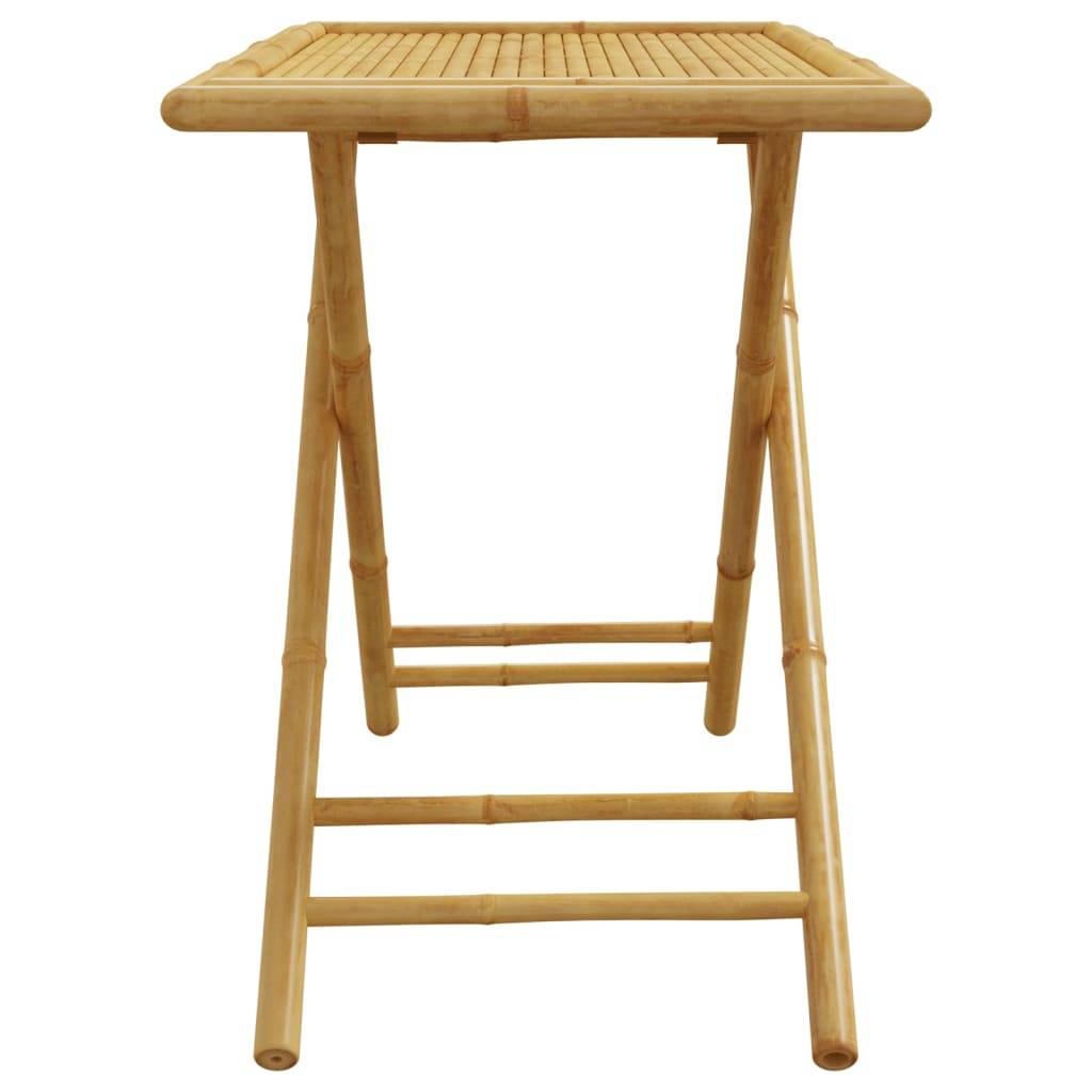 Table de Repas Pliable en Bambou 110x55 cm, Table de Jardin Rectangulaire 4 Personnes – ComfortXL Outdoor Living - Image 5