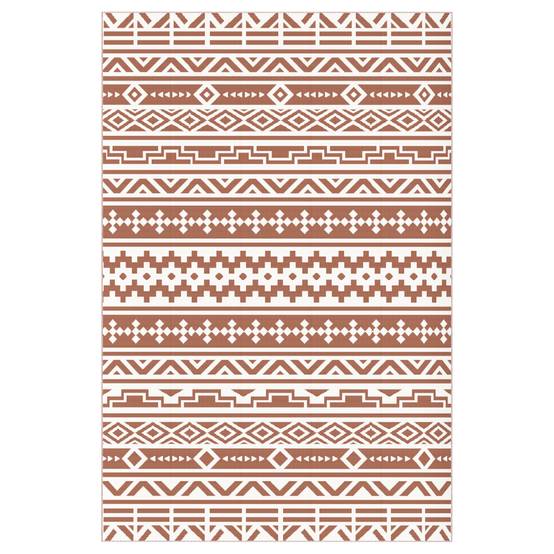 Tapis Extérieur Polypropylène Terrasse Camping Imperméable Rouge Blanc 182x274cm - ComfortXL Outdoor Living - Image 2