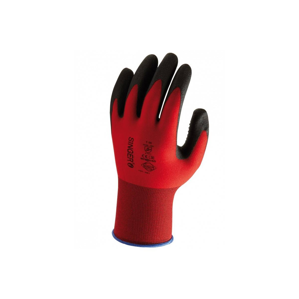 Gant MANUTENTION milieu humide SINGER Taille 9 tricoté Polyamide Enduction PVC + picots - Imagen 6