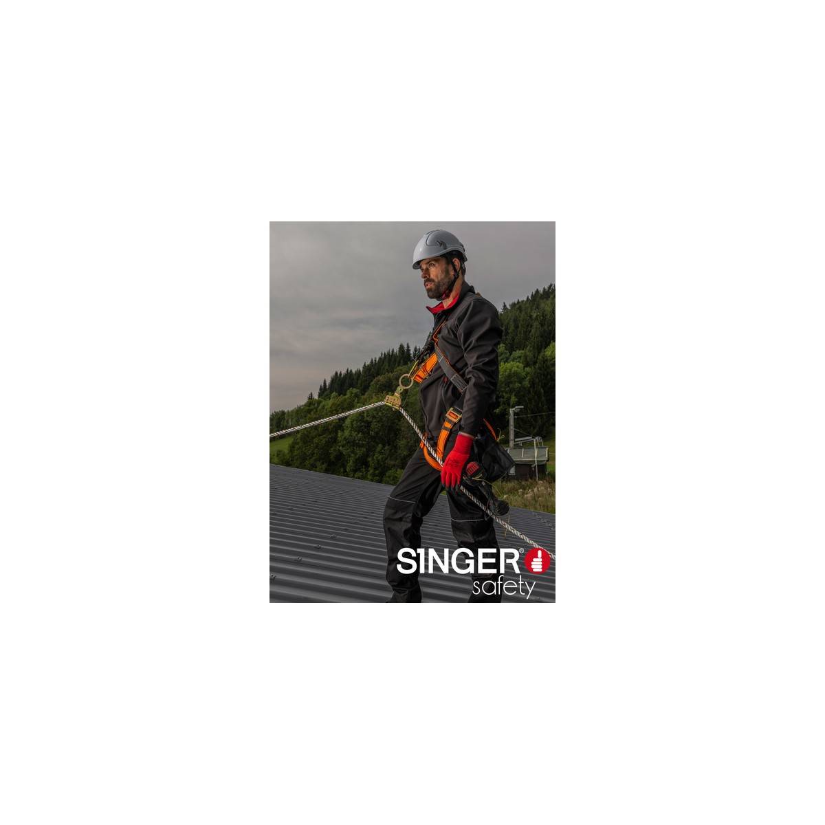 Gant MANUTENTION milieu humide SINGER Taille 9 tricoté Polyamide Enduction PVC + picots - Imagen 4