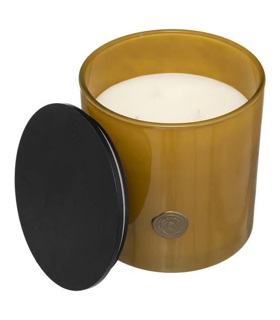 Bougie Parfumée Vanille bourbon 1200 G Pot en verre Ocre - Image 1