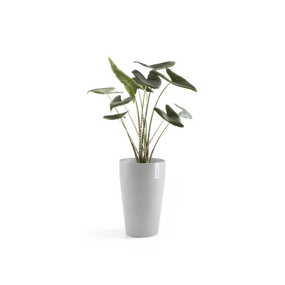 Ecopots - Pot Haut Sankara 55 Blanc Gris - Ø 35 x H. 55 cm - 36 L ECOPOTS - Imagen 1
