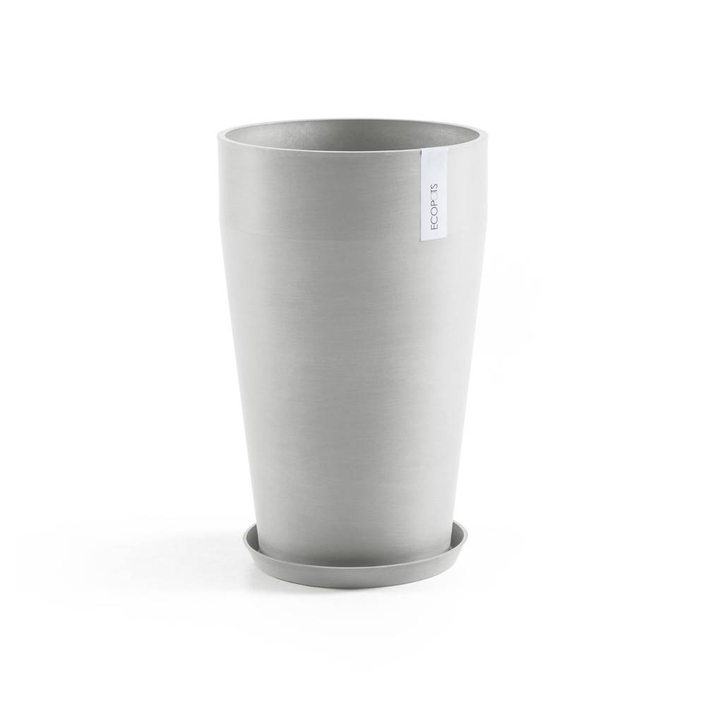 Ecopots - Pot Haut Sankara 55 Blanc Gris - Ø 35 x H. 55 cm - 36 L ECOPOTS - Imagen 5