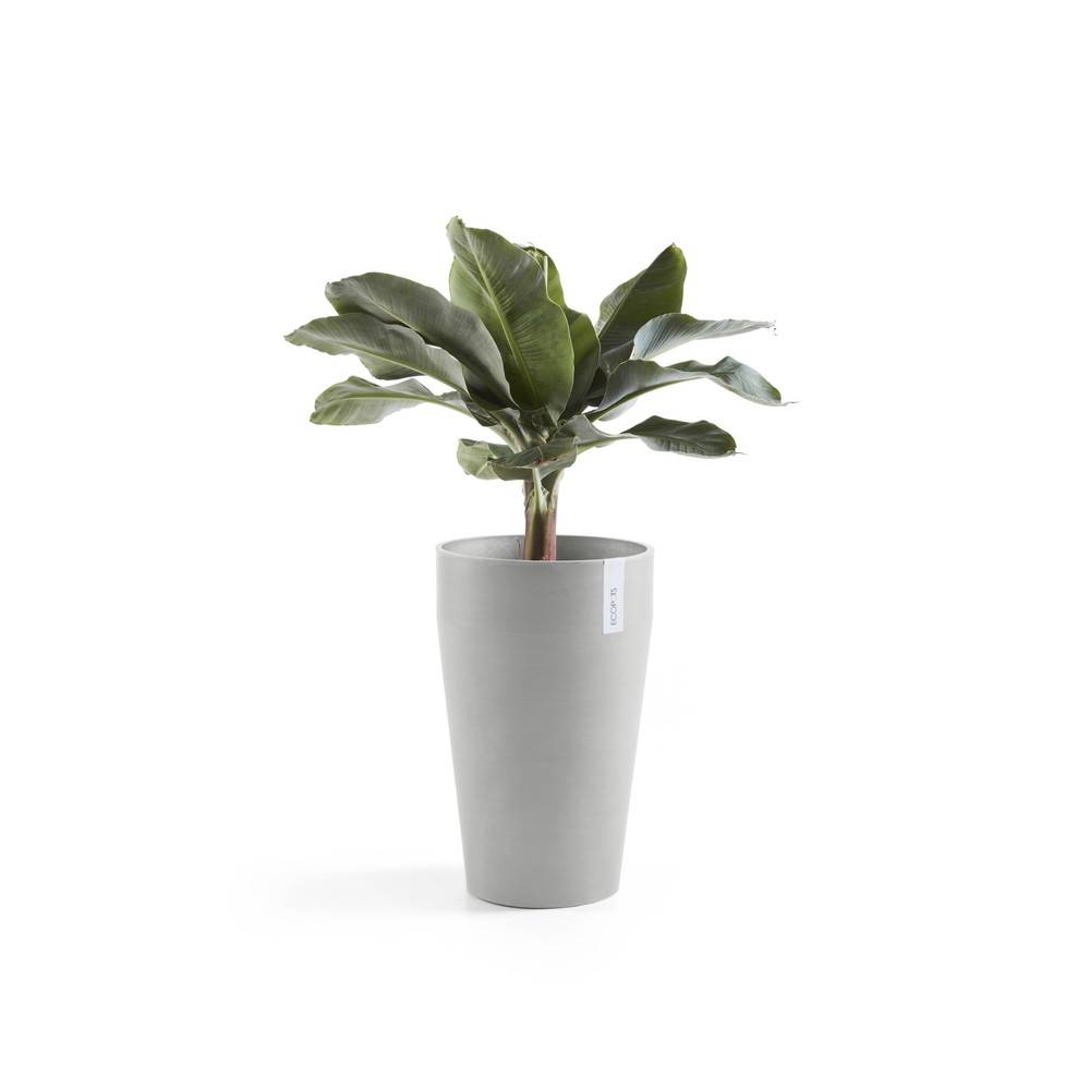 Ecopots - Pot Haut Sankara 55 Blanc Gris - Ø 35 x H. 55 cm - 36 L ECOPOTS - Imagen 2