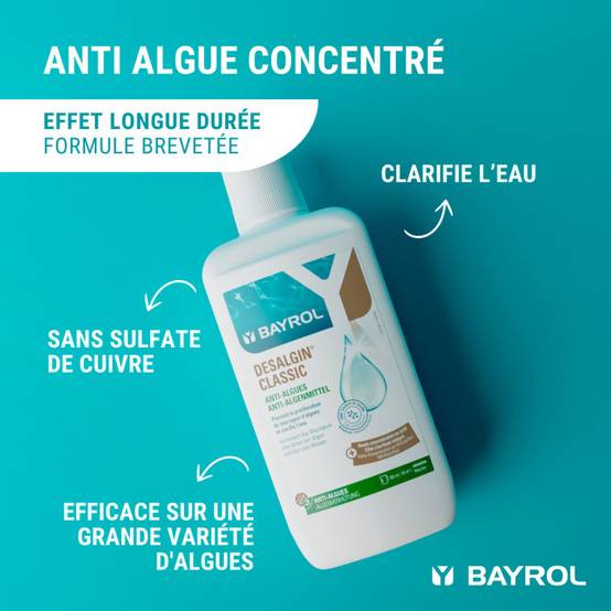 Anti-algues et clarifiant d'eau Bayrol Desalgin Classic - 1 litre - Image 4