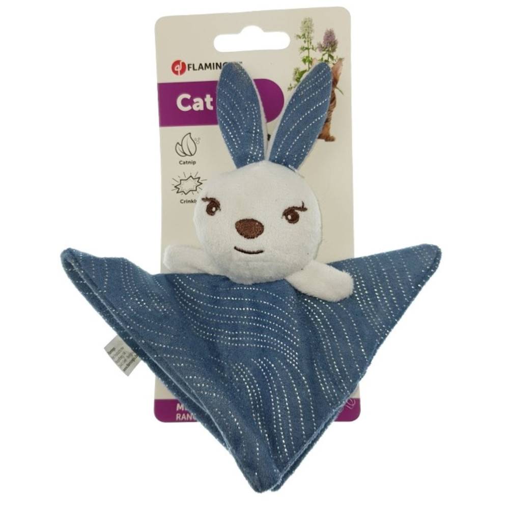 Lapin Medy bleu taille 13 x 19.5 cm Jouet pour chat - Imagen 3